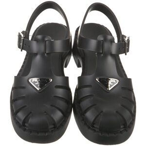 Prada Brushed Leather Fisherman Sandals Size 7